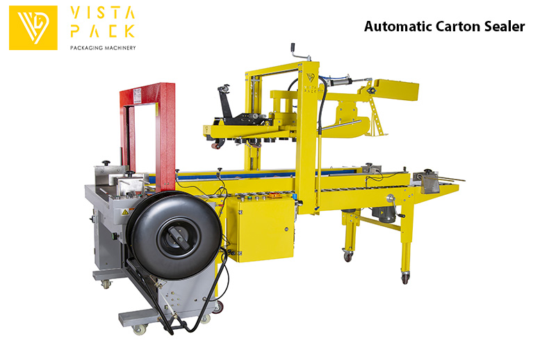 automatic carton sealer with link system