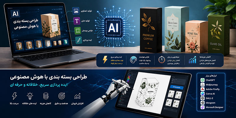 طراحی بسته بندی با هوش مصنوعی