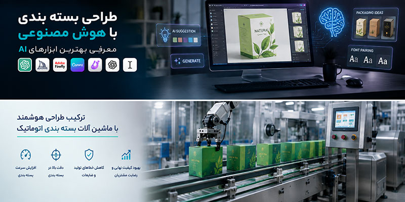 طراحی بسته بندی با AI